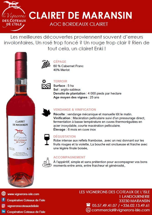 Clairet, 75cl